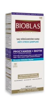 Bioblas Procyanidin + Biotin Anti-Stress Şampuan 360 ml thumbnail 1