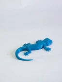 3D Kertenkele Gecko Figürlü Model Oyuncak - Mavi - 5