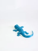 3D Kertenkele Gecko Figürlü Model Oyuncak - Mavi - 2