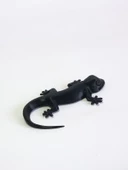 3D Kertenkele Gecko Figürlü Model Oyuncak - Siyah thumbnail 2