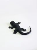 3D Kertenkele Gecko Figürlü Model Oyuncak - Siyah thumbnail 5