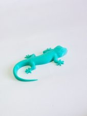 3D Kertenkele Gecko Figürlü Model Oyuncak - Turkuaz thumbnail 3