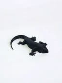 3D Kertenkele Gecko Figürlü Model Oyuncak - Siyah thumbnail 4
