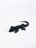 3D Kertenkele Gecko Figürlü Model Oyuncak - Siyah thumbnail 3