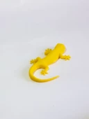 3D Kertenkele Gecko Figürlü Model Oyuncak - Sarı thumbnail 3