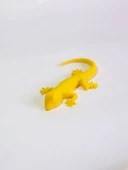 3D Kertenkele Gecko Figürlü Model Oyuncak - Sarı thumbnail 2