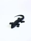 3D Kertenkele Gecko Figürlü Model Oyuncak - Siyah thumbnail 1