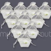 12 Adet Kına Çerezlik Hediye Çantası Kare thumbnail 2