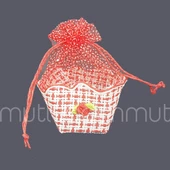 12 Adet Kına Çerezlik Hediye Çantası Kare thumbnail 4