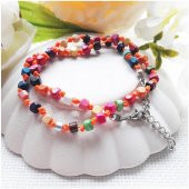 Makreme Örme Bambu Boncuk Kadın Bileklik - 1