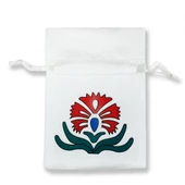 12 Adet Karanfilli Saten Kese 7x9cm - 2