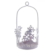 12 Adet Kuşlu Metal Mumluk Küçük Sepet - 5