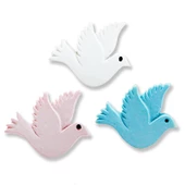 12 Adet 3x2,5cm Minik Güvercin Kuş Biblo - 4