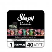 Sleepy Black Premium Plus Günlük Ped Normal 40'lı - 1