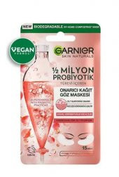 Garnier 1/2 Milyon Probiyotik Türevi İçeren Onarıcı Kağıt Göz Maskesi - 1