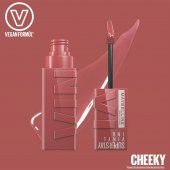 Maybelline New York Super Stay Vinyl Ink Likit Parlak Ruj - 35 Cheeky - 4