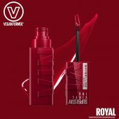 Maybelline New York Super Stay Vinyl Ink Likit Parlak Ruj - 55 Royal - 4