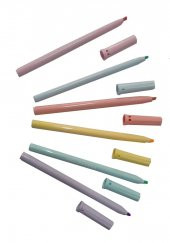 İşaret Kalemi Pastel Renkler Fosforlu Kalem 6 lı 1 Paket 5 mm Fosforlu Kalem Seti - 3