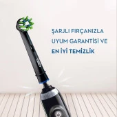 Oral-B Cross Action CleanMaximiser Black Edition Diş Fırçası Yedek Başlığı 4'lü - 5