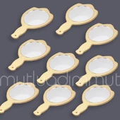 12 Adet Ahşap El Aynası - 9