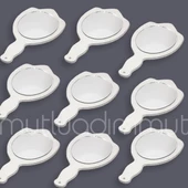 12 Adet Ahşap El Aynası - 5