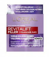 L’Oréal Paris Revitalift Filler Hyaluronik Asit Yoğun Dolgunlaştırıcı Yaşlanma Karşıtı Gündüz Kremi 50 ml - 1