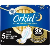 Orkid Ultra Gece 5 Boy Extra Plus Hijyenik Ped 5'li - 2