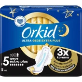 Orkid Ultra Gece 5 Boy Extra Plus Hijyenik Ped 5'li - 3