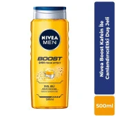 Nivea Men Boost Kafein ile Canlandırıcı Etki Duş Jeli 500 ml - 2