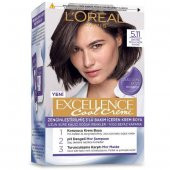L’Oréal Paris Excellence Cool Creme Saç Boyası – 5.11 Ekstra Küllü Açık Kahve - 1