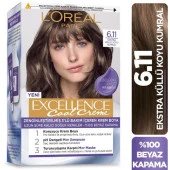L’Oréal Paris Excellence Cool Creme Saç Boyası – 6.11 Ekstra Küllü Koyu Kumral - 2