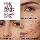 Maybelline New York Instant Anti Age Eraser Kapatıcı - 121 Light Honey - 4