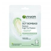 Garnier Süt Bombası Besleyici Kağıt Yüz Maskesi - Badem Sütü - 1