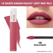 Maybelline New York Super Stay Matte Ink Likit Mat Ruj - 180 Revolutionary - Pembe - 2