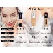 L’Oréal Paris True Match Bakım Yapan Fondöten - 1N Ivory - 8