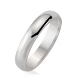 4 mm Düz Bombeli Gümüş Alyans SL2365 thumbnail 2