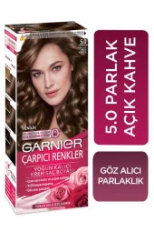 Garnier Çarpıcı Renkler Krem Saç Boyası - 5.0 Parlak Açık Kahve - 2