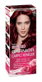Garnier Çarpıcı Renkler Krem Saç Boyası - 4.60 Yoğun Koyu Kızıl - 1