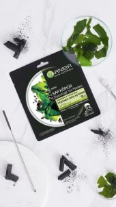 Garnier Saf Kömür Siyah Yosun Kağıt Gözenek Sıkılaştırıcı Yüz Maskesi - 5