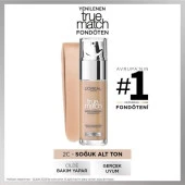 L’Oréal Paris True Match 2.R/2.C Vanille Rose Fondöten 30ml - 2