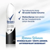Rexona Invisible Black+White Kadın Deodorant 200 ml - 3