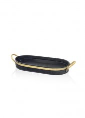 The Mia Galvin Tepsi Siyah 65x33 cm GLN0082 - 1