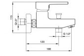 Eca Delta Banyo Bataryası+T-May Banyo Lidya Oval Tepe Duş Takımı Seti Paslanmaz Krom - 5