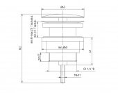 ECA Pirinç Krom Sabit Taşmalı Taşmasız Lavabo Sifonu 402129032 - 2