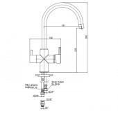 Eca İcon Dual Flow Çift Akışlı Arıtıcı Eviye Bataryası Su Arıtma Bağlantılı 102118138H - 2