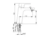 AR Lunetta Lavabo Bataryası Mat Siyah Renkli 103588107 - 2