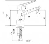 ECA Spylos Paslanmaz Krom Lavabo Bataryası 102188125 E.C.A - 2