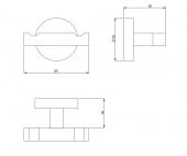 Serel Banyo Rita Askılık İkili Mat Siyah 140112006S E.C.A thumbnail 2