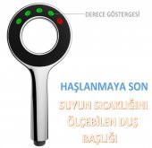 T-MAY Kalemli Yuvarlak El Duş Seti Başlığı Tasarruflu - 4