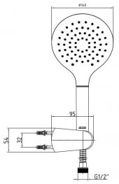 ECA Myra Banyo Bataryası 470H+Myra Mafsallı Duş Üst Takım 343H    2li Set - 5